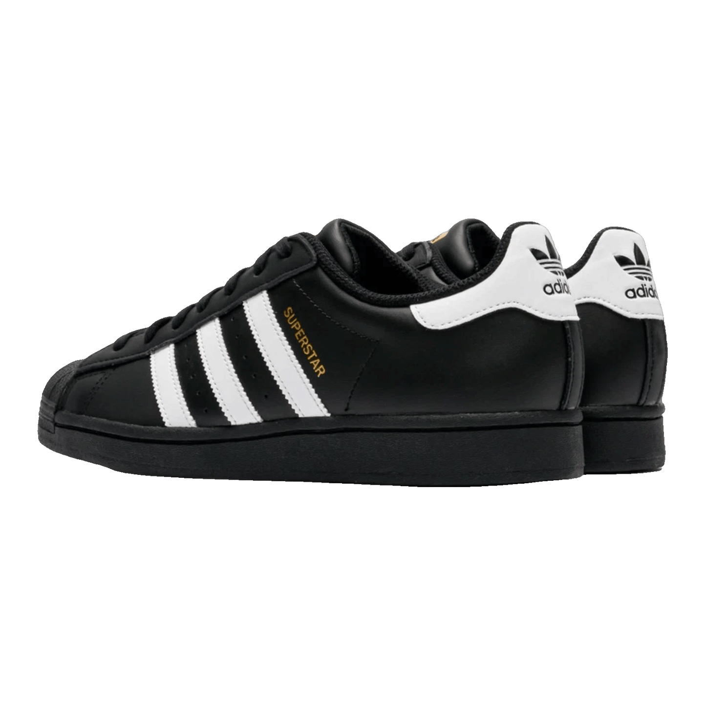 adidas Superstar Core Black Cloud White Gold Back EG4959