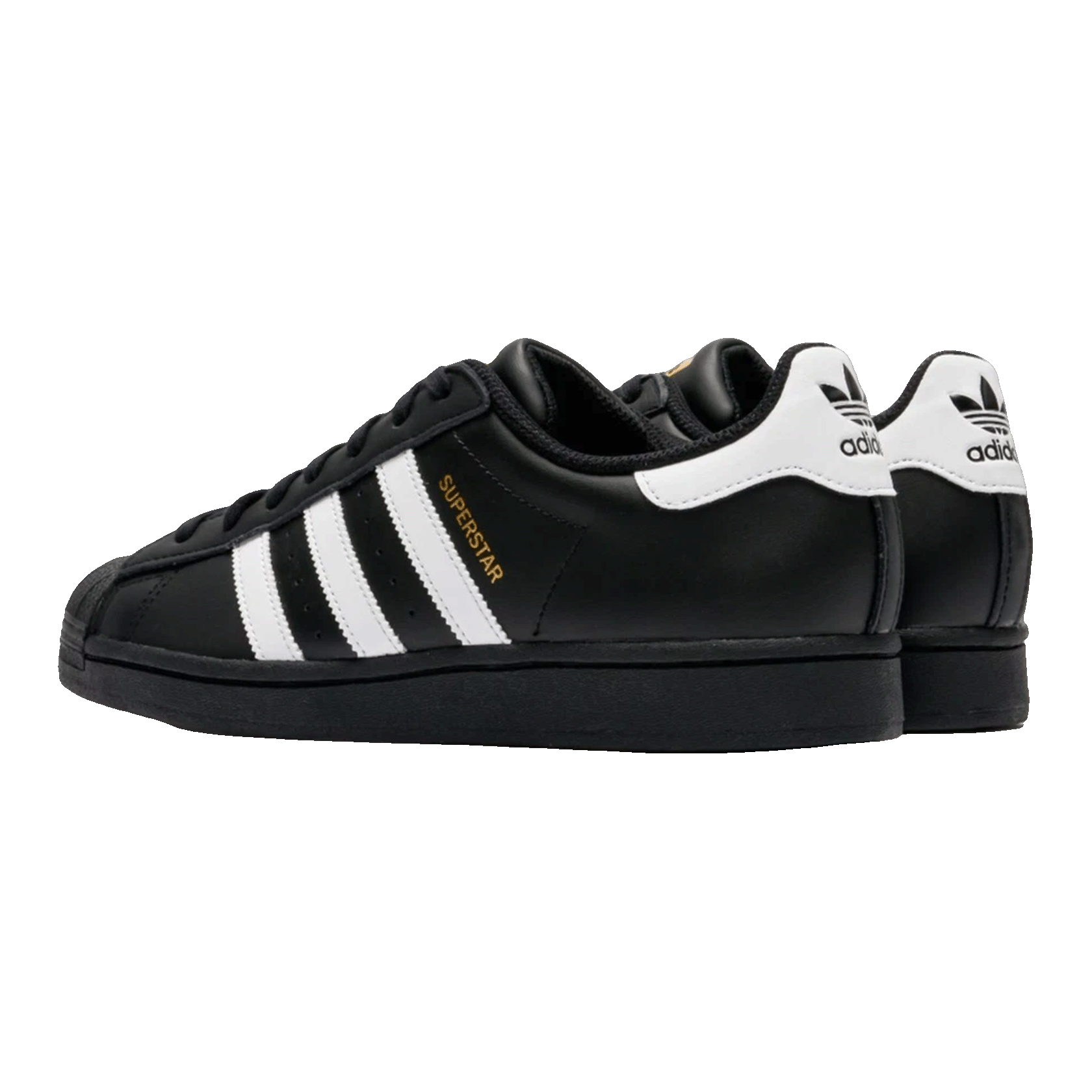 adidas Superstar Core Black Cloud White Gold Back EG4959