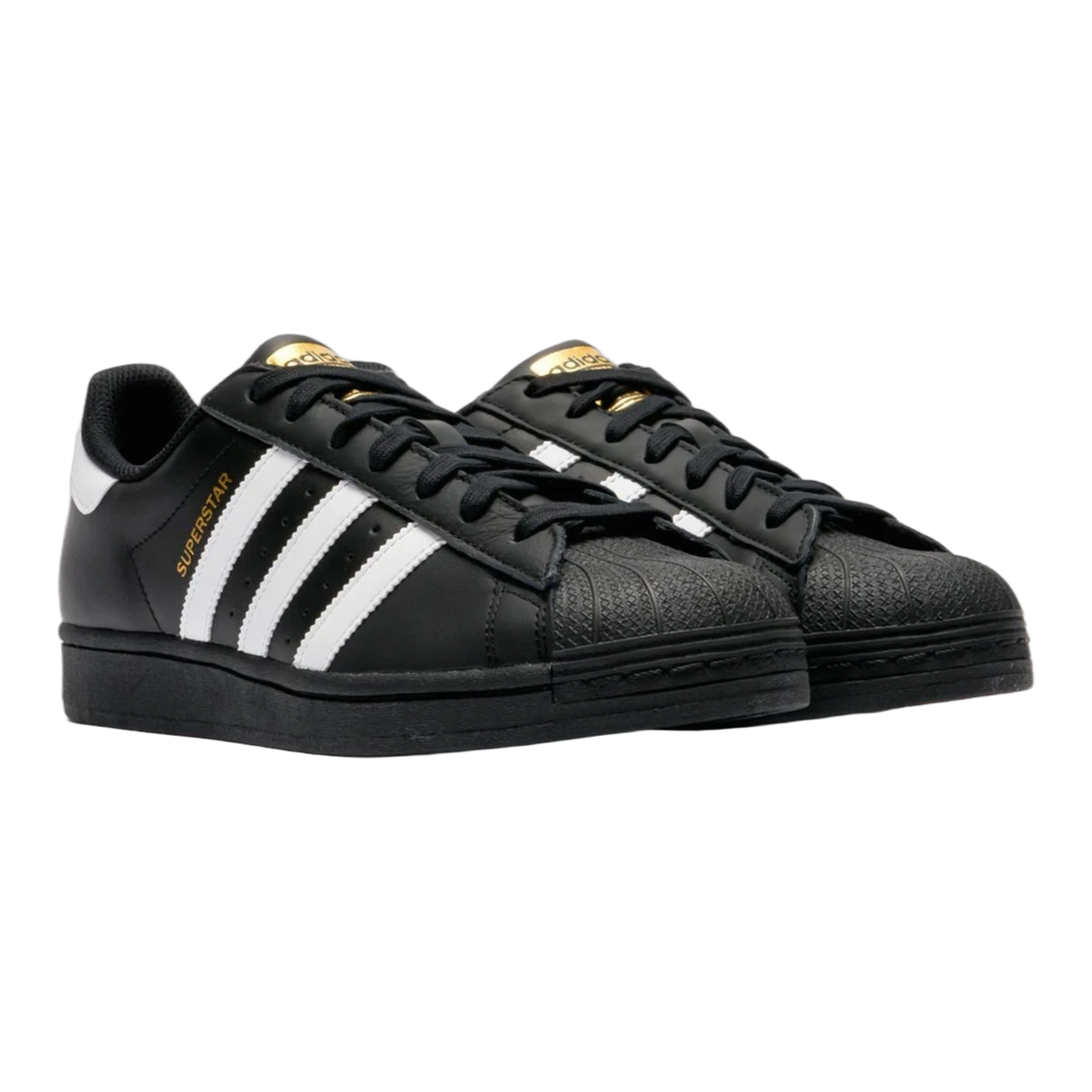 adidas Superstar Core Black Cloud White Gold Side EG4959