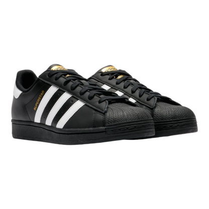 adidas Superstar Core Black Cloud White Gold Side EG4959