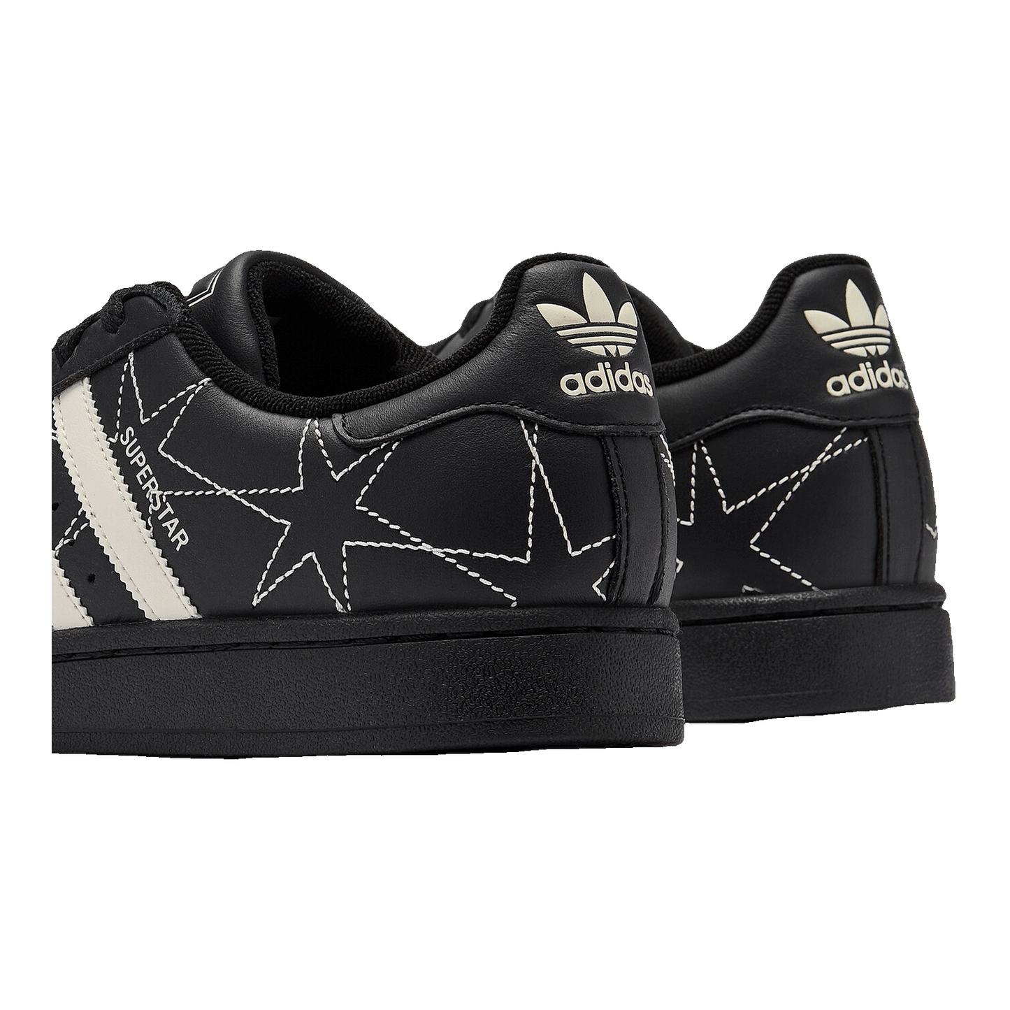 adidas Superstar II Black Cream White Stars (W) Back IH4124