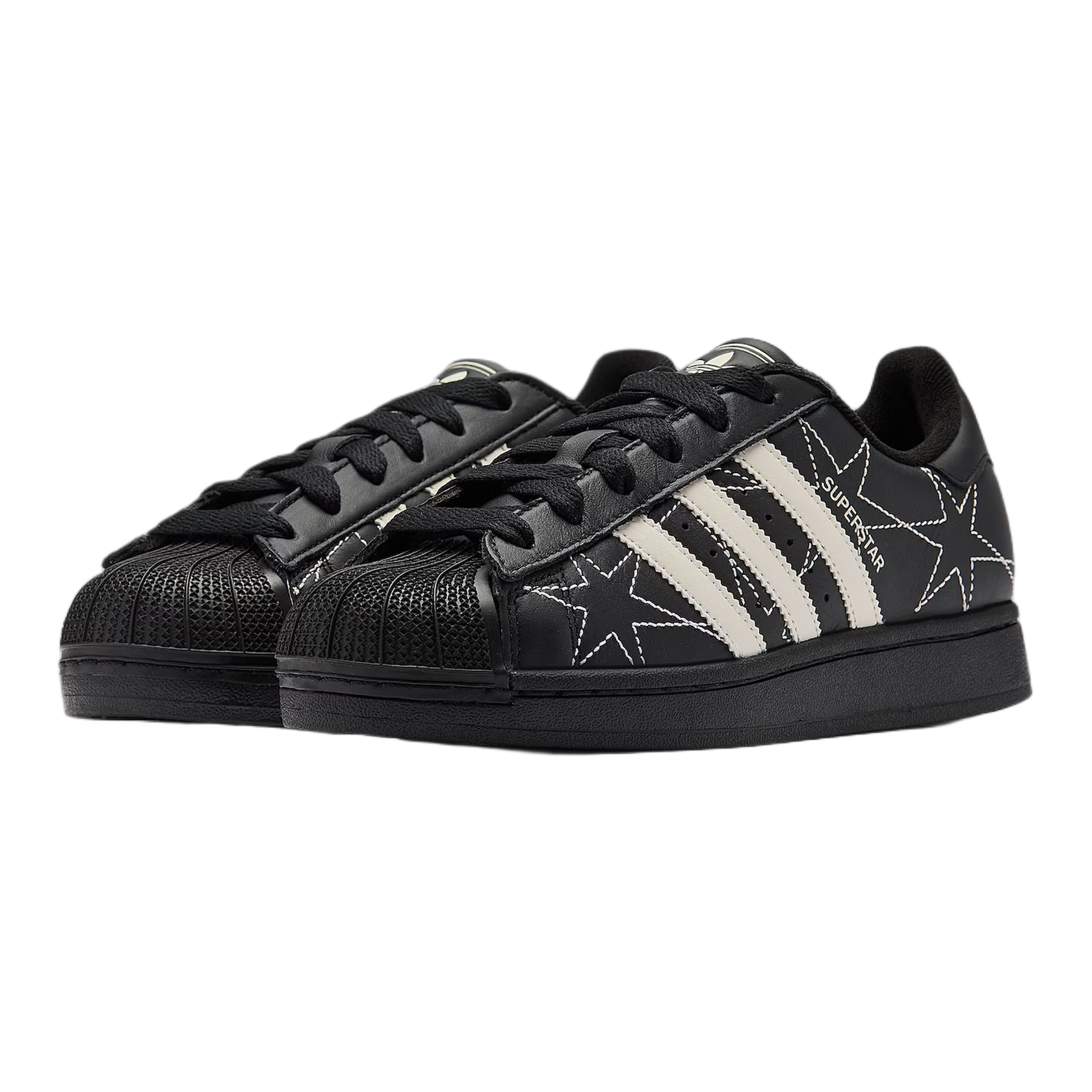 adidas Superstar II Black Cream White Stars (W) Side IH4124