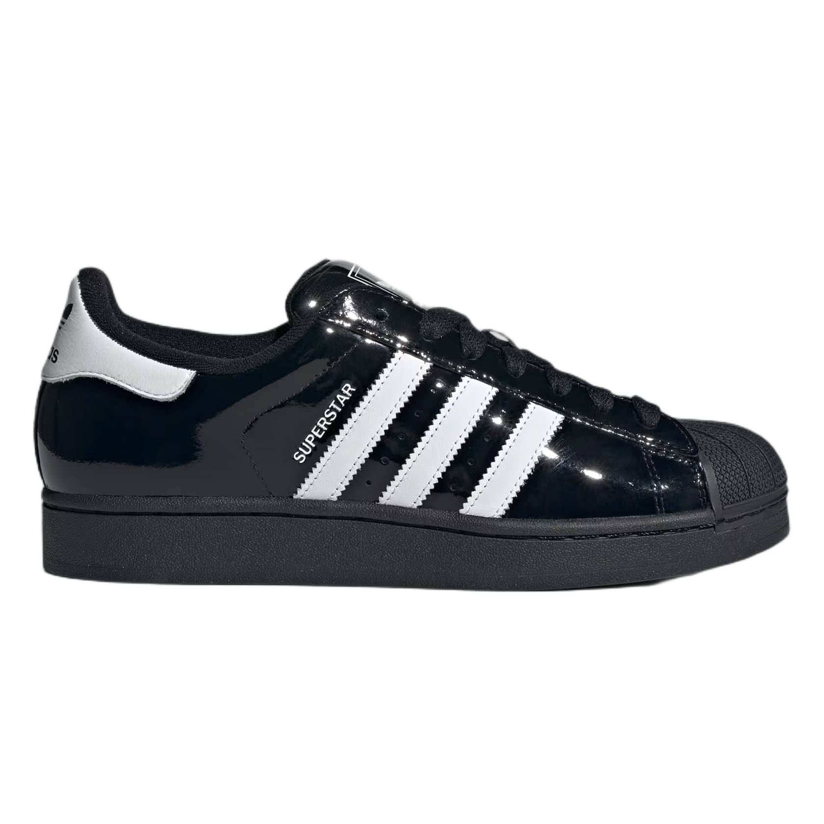 adidas Superstar II Black White Patent Leather JR7313
