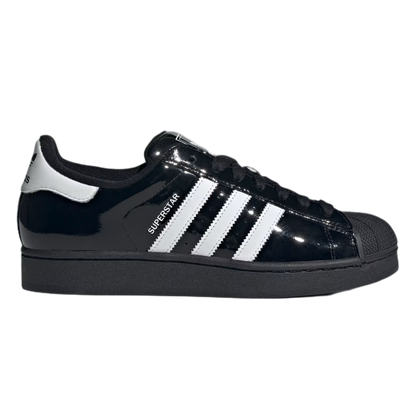 adidas Superstar II Black White Patent Leather JR7313