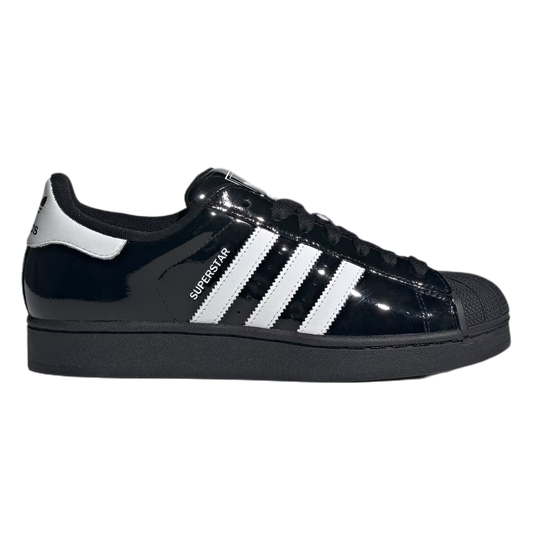 adidas Superstar II Black White Patent Leather JR7313