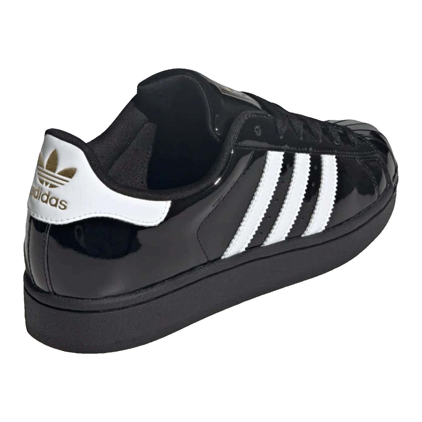 adidas Superstar II Core Black Cloud White Gold Metallic (W) Back JS4009