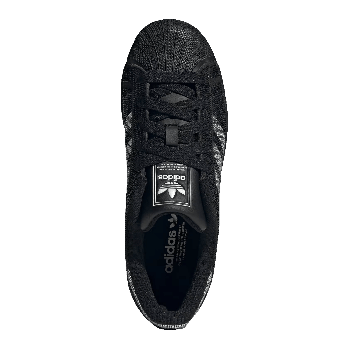 adidas Superstar II Rhinestone Black Silver (W) Oben IH4200
