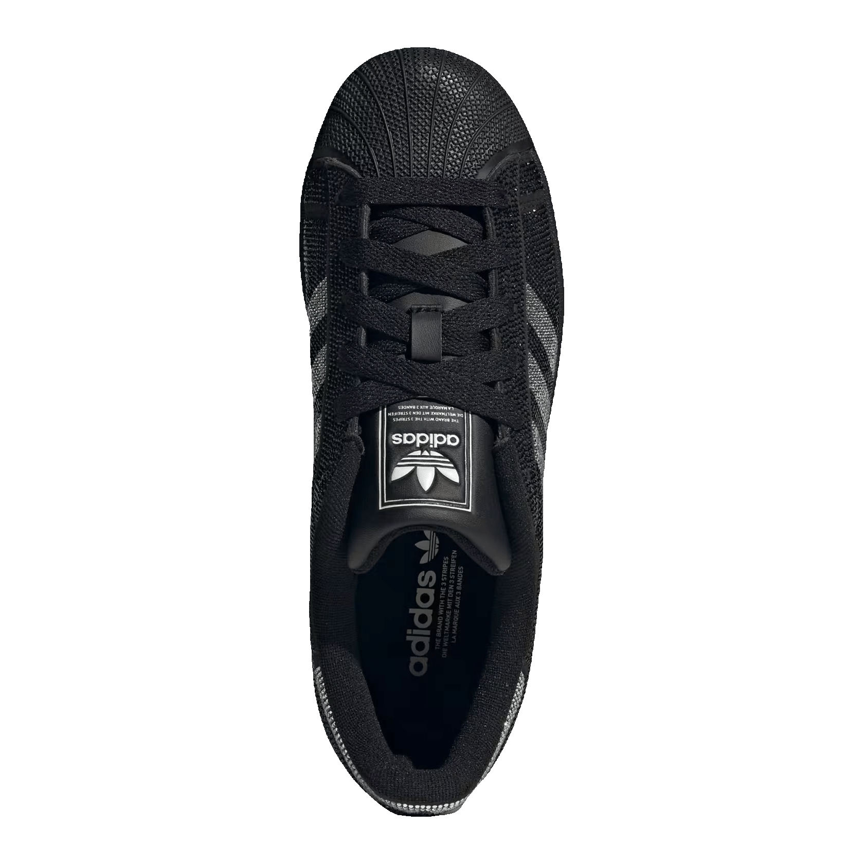adidas Superstar II Rhinestone Black Silver (W) Oben IH4200