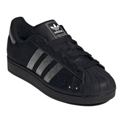 adidas Superstar II Rhinestone Black Silver (W) Side IH4200
