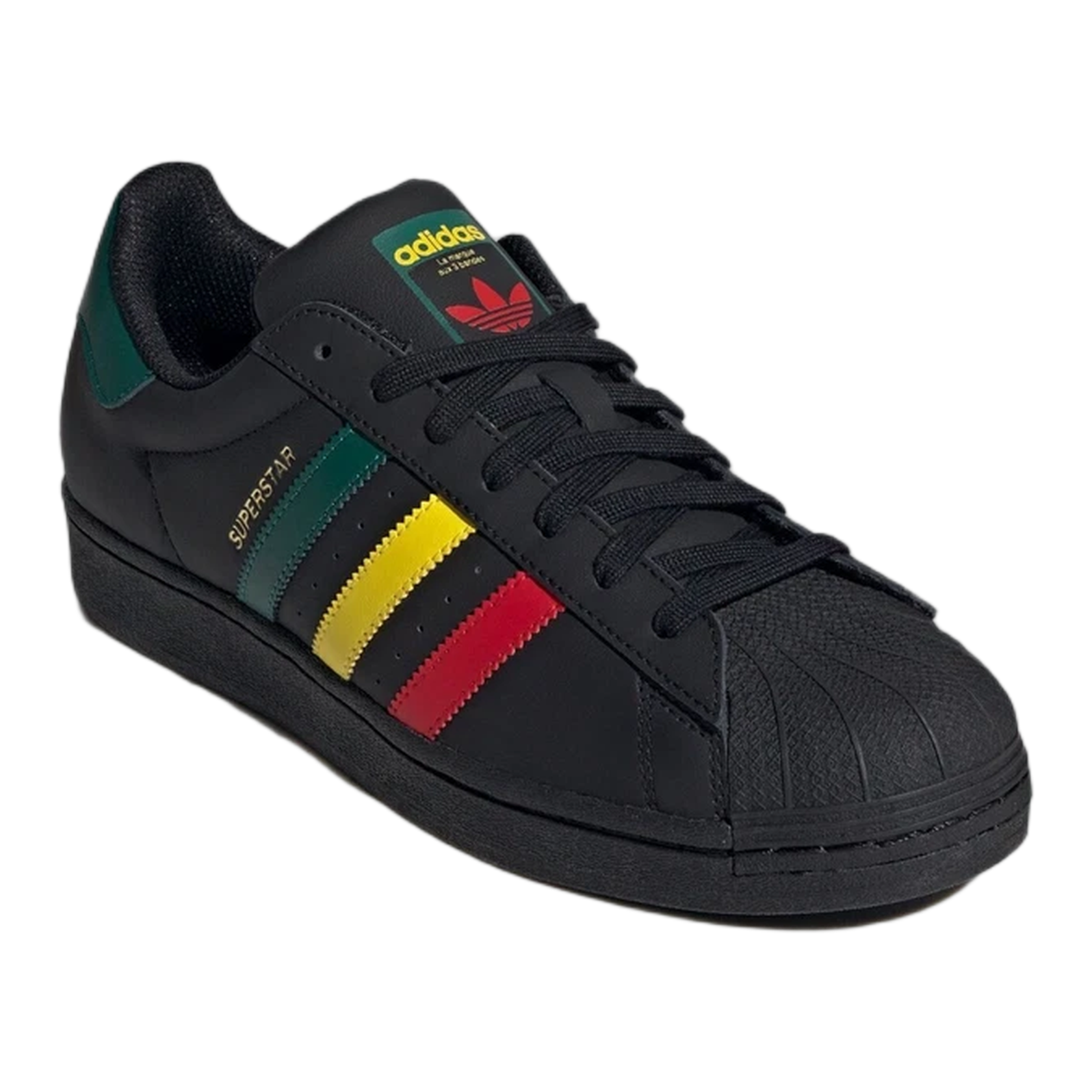 adidas Superstar Rasta Black Side IH3121