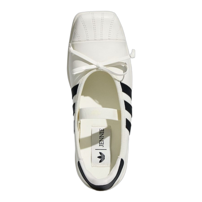 adidas Superstar Square Toe Ballet JENNIE Black Offf White (W) Oben LB3787