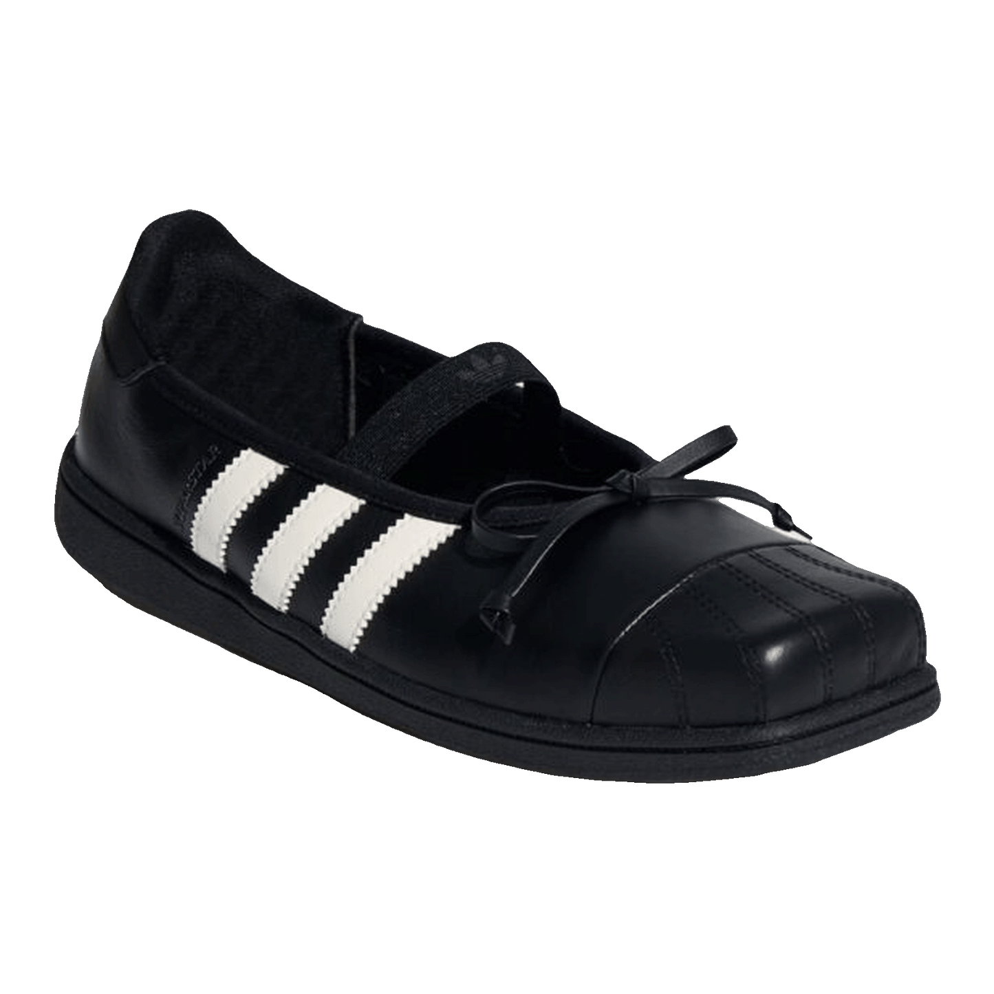 adidas Superstar Square Toe Ballet JENNIE Off White Black (W) Side LB3786