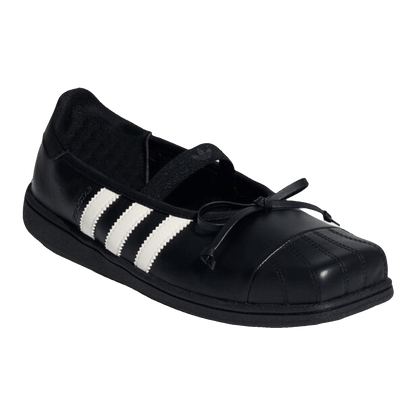 adidas Superstar Square Toe Ballet JENNIE Off White Black (W) Side LB3786