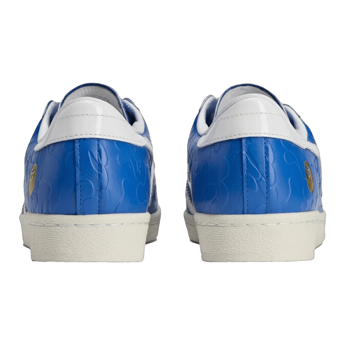 adidas Superstar Vintage Bape Blue White Back JR2702