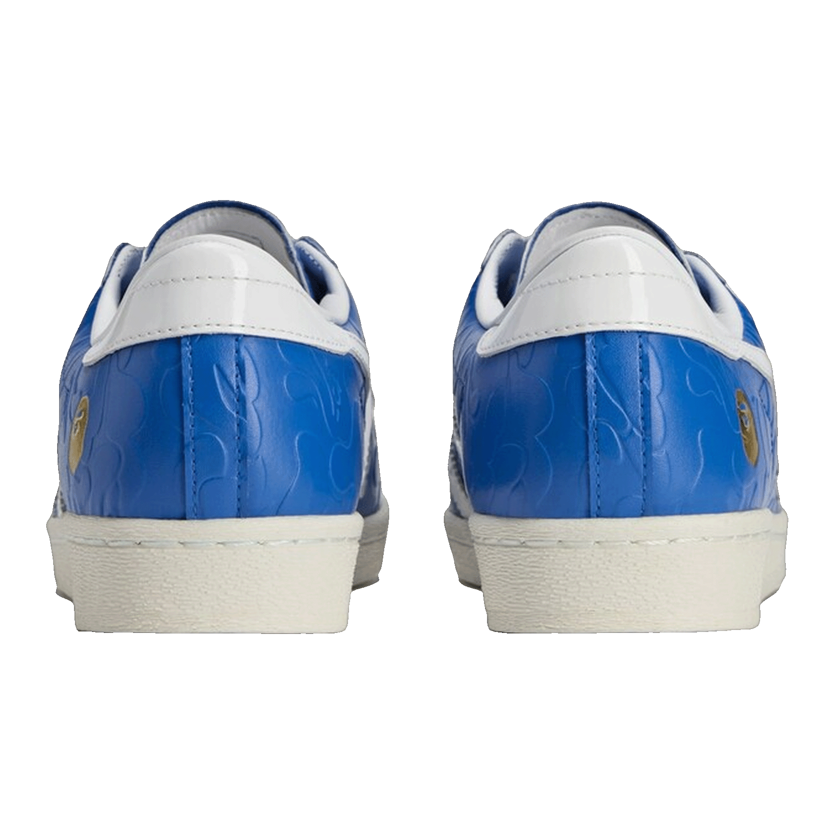 adidas Superstar Vintage Bape Blue White Back JR2702