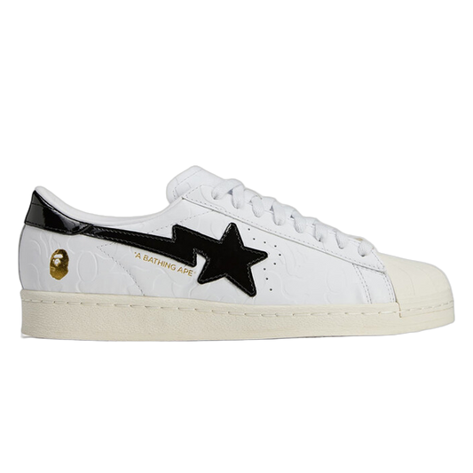 adidas Superstar Vintage Bape White Black JR2701