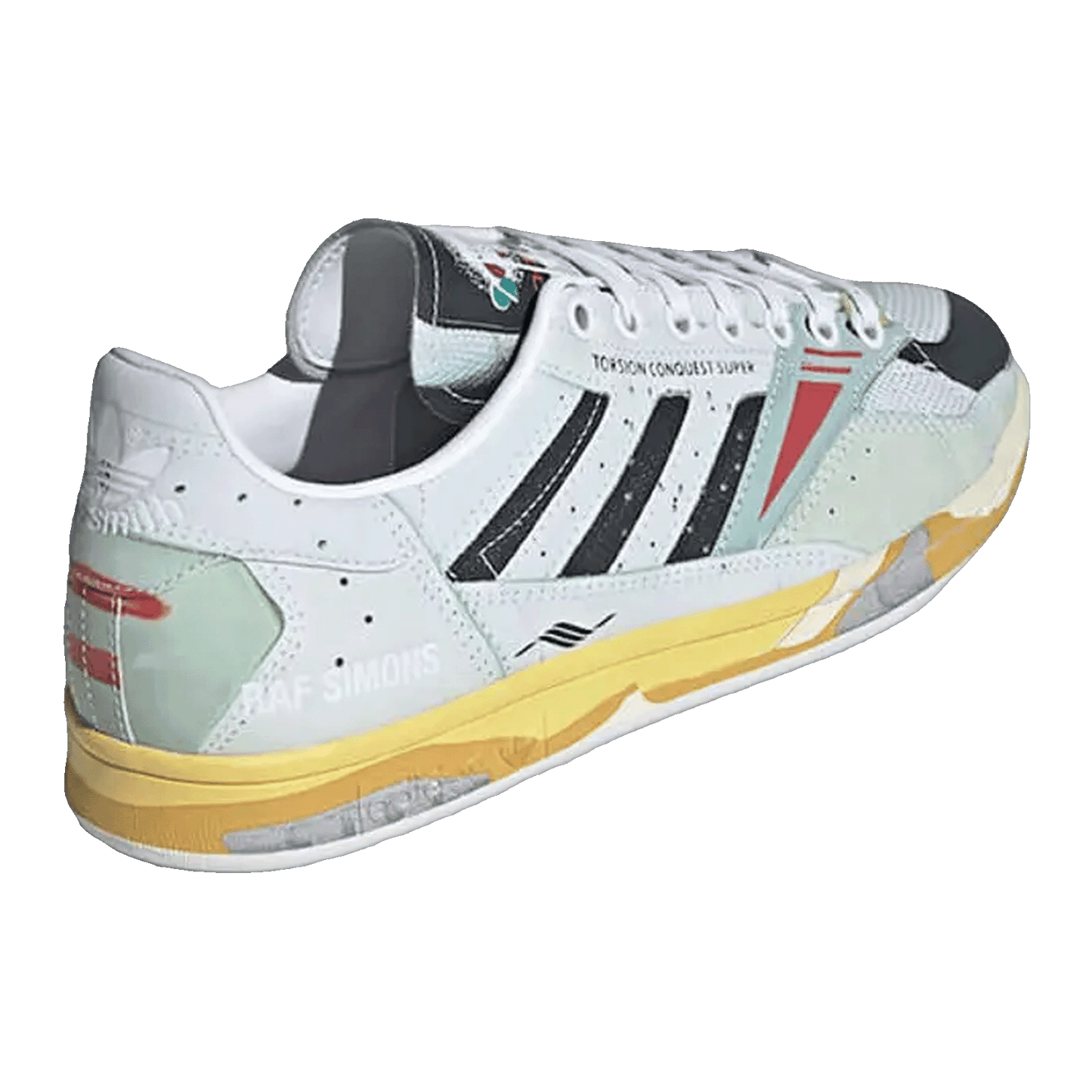 adidas Torsion Stan Smith Raf Simons White Black Grey Back