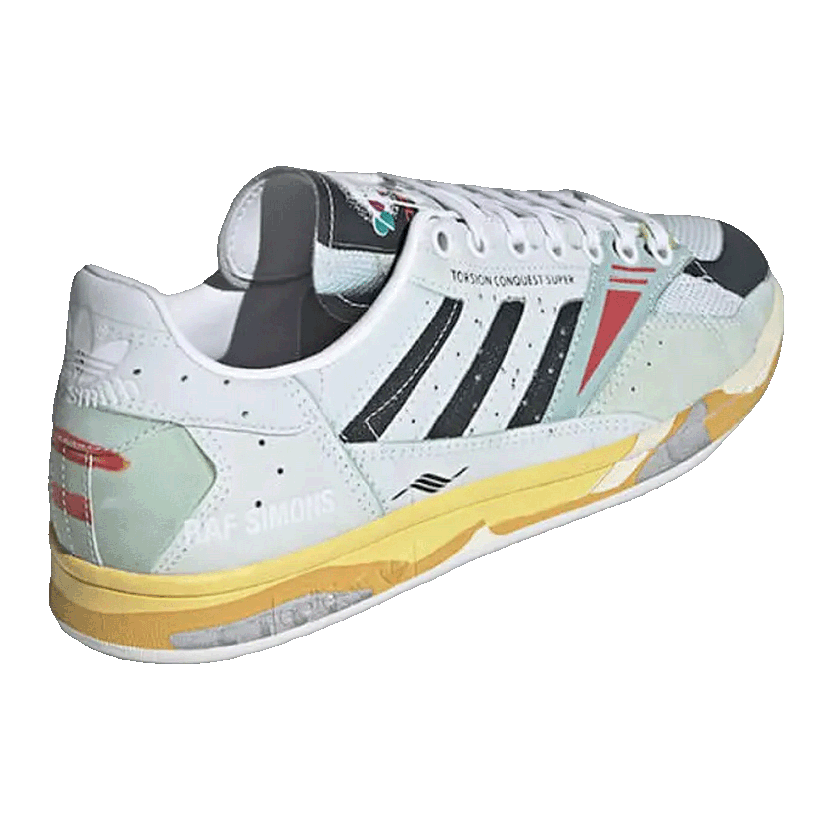 adidas Torsion Stan Smith Raf Simons White Black Grey Back