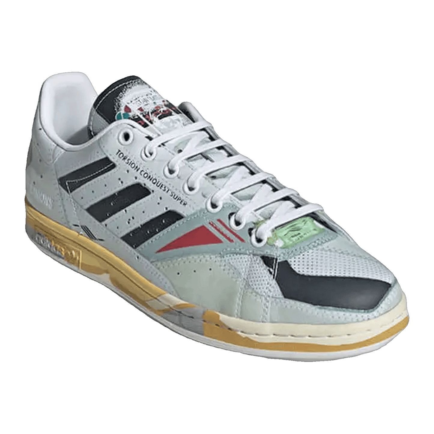 adidas Torsion Stan Smith Raf Simons White Black Grey Side EE7953