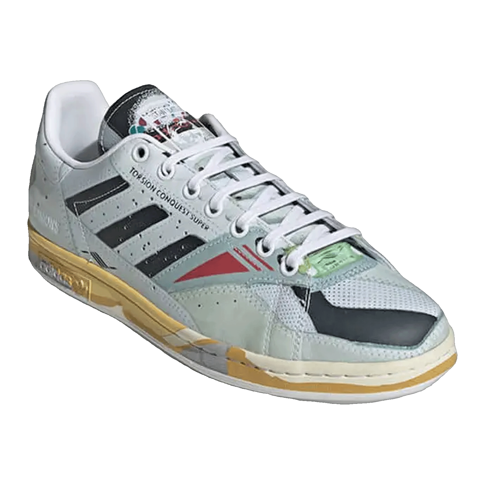 adidas Torsion Stan Smith Raf Simons White Black Grey Side EE7953