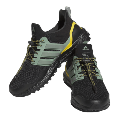 adidas Ultra Boost 1.0 Black Silver Green Carbon Side