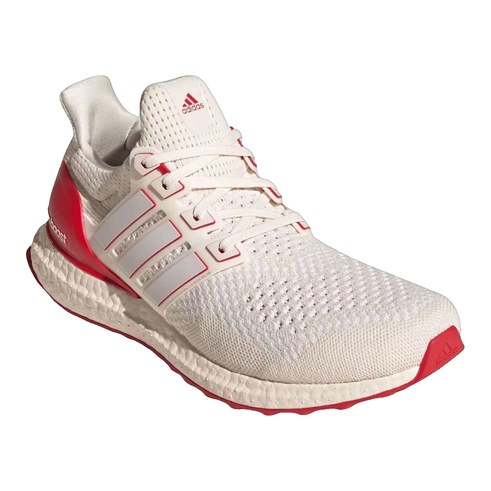 adidas Ultra Boost 1.0 Chalk White Scarlet Side JR3149