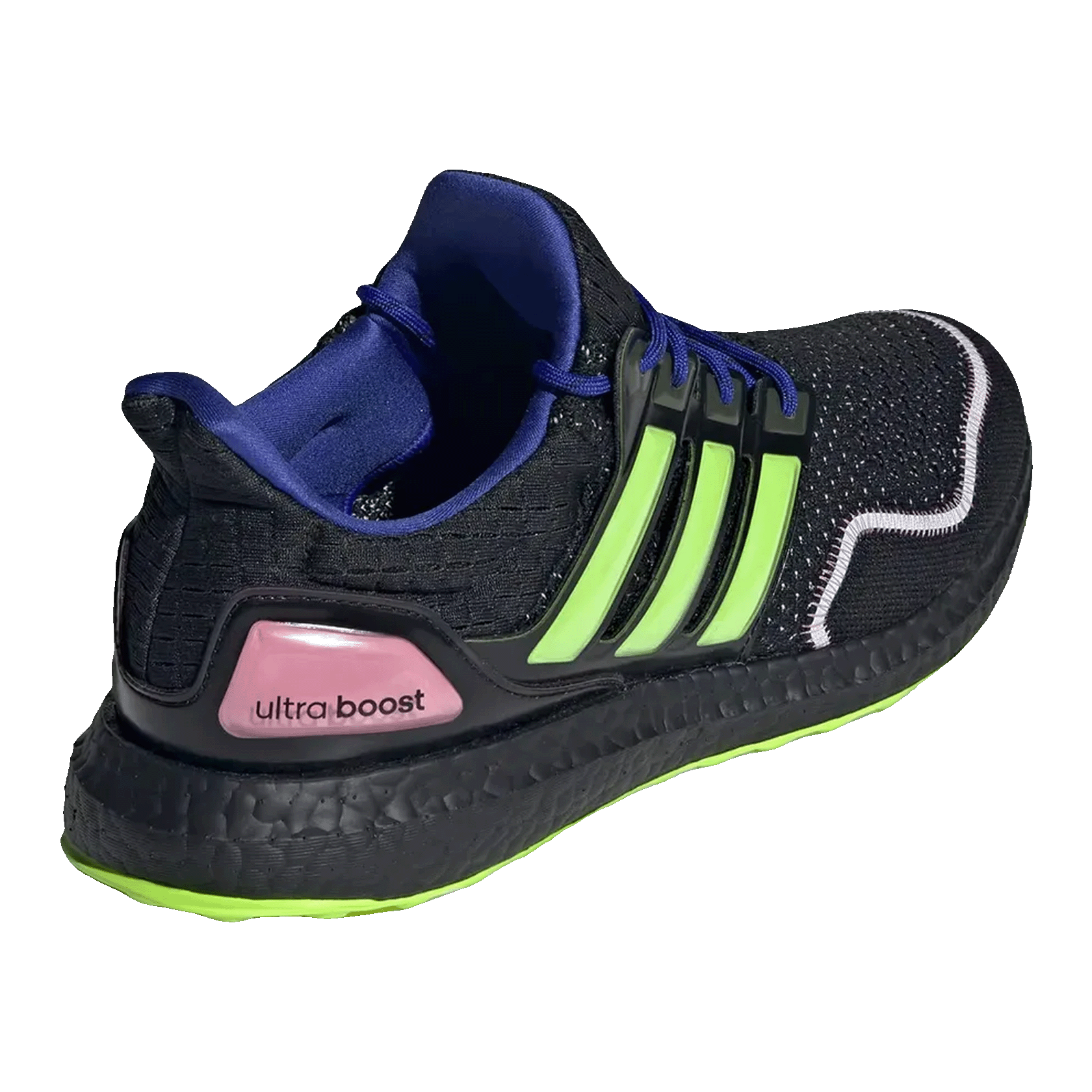 adidas Ultra Boost 1.0 Core Black Lucid Lemon Bliss Pink Back ID0144