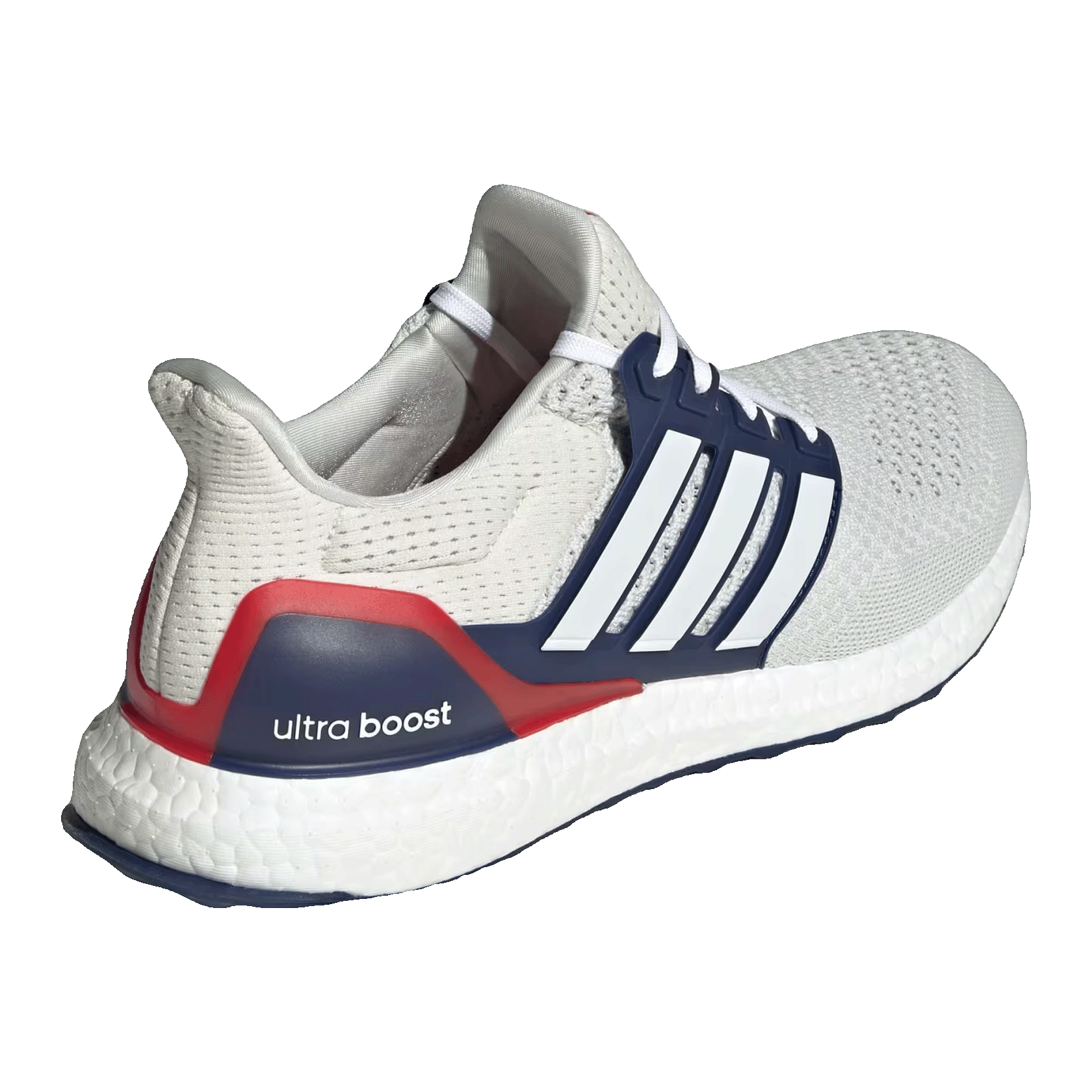 adidas Ultra Boost 1.0 Crystal White Cloud White Dark Blue Back