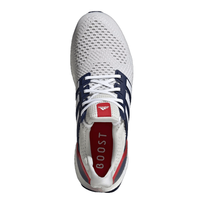 adidas Ultra Boost 1.0 Crystal White Cloud White Dark Blue Oben