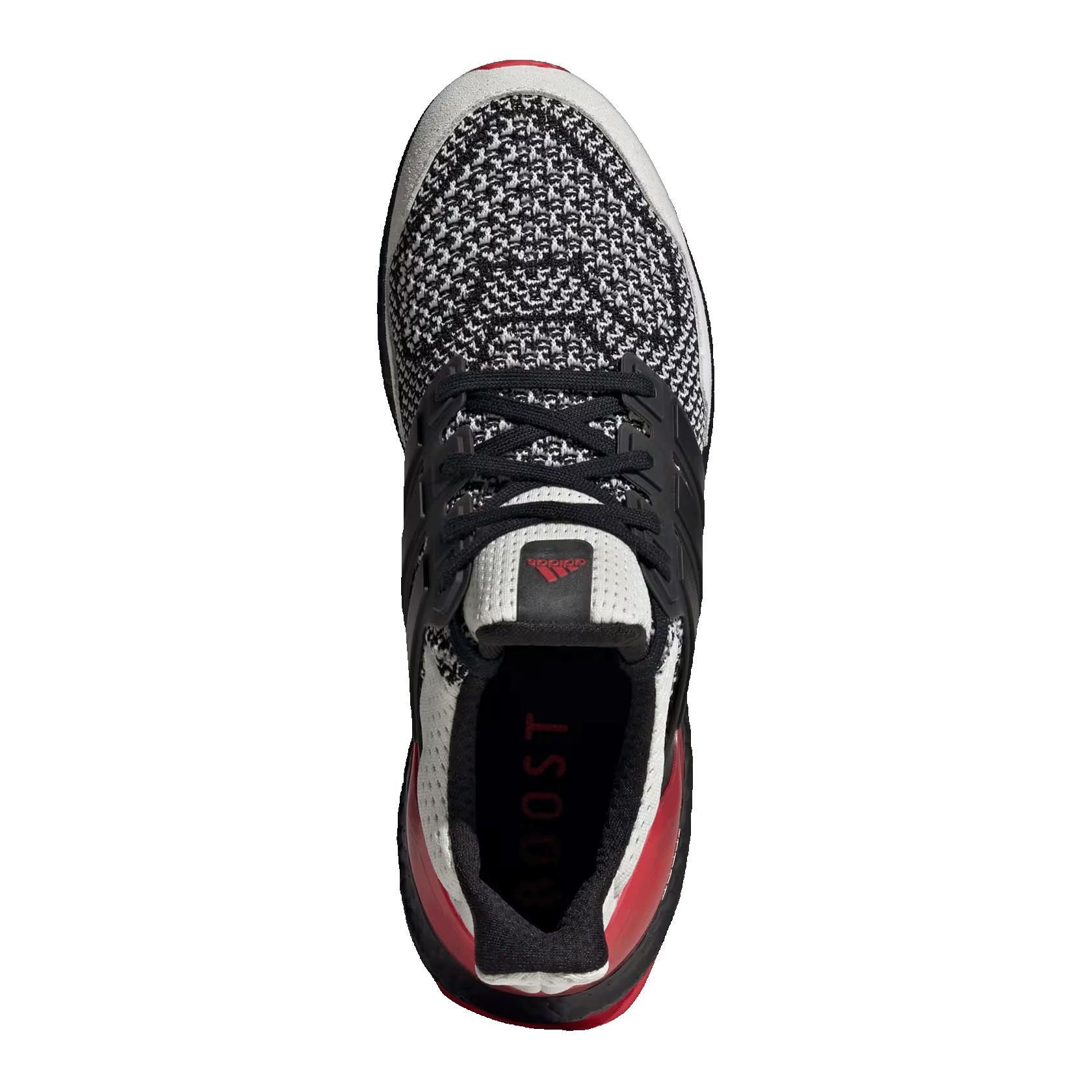 adidas Ultra Boost 1.0 Crystal White Core Black Better Scarlet Oben JQ0826