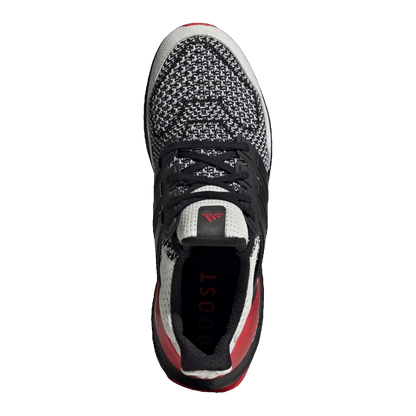 adidas Ultra Boost 1.0 Crystal White Core Black Better Scarlet Oben JQ0826