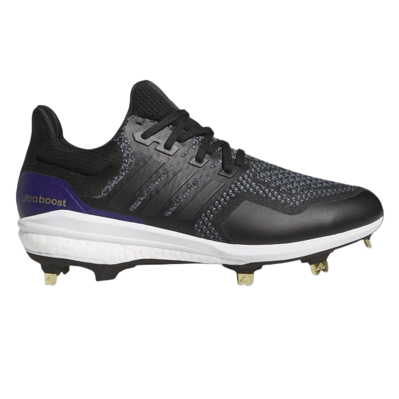 adidas Ultra Boost 1.0 DNA Dugout Cleats OG Black Gold Purple IH5206