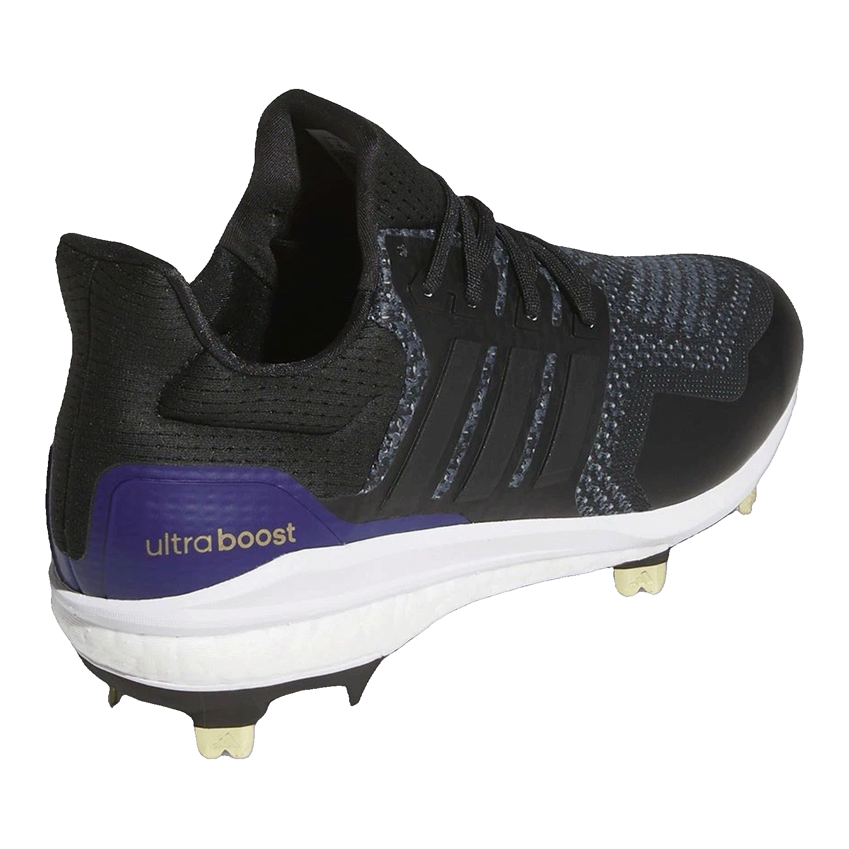 adidas Ultra Boost 1.0 DNA Dugout Cleats OG Black Gold Purple Back IH5206