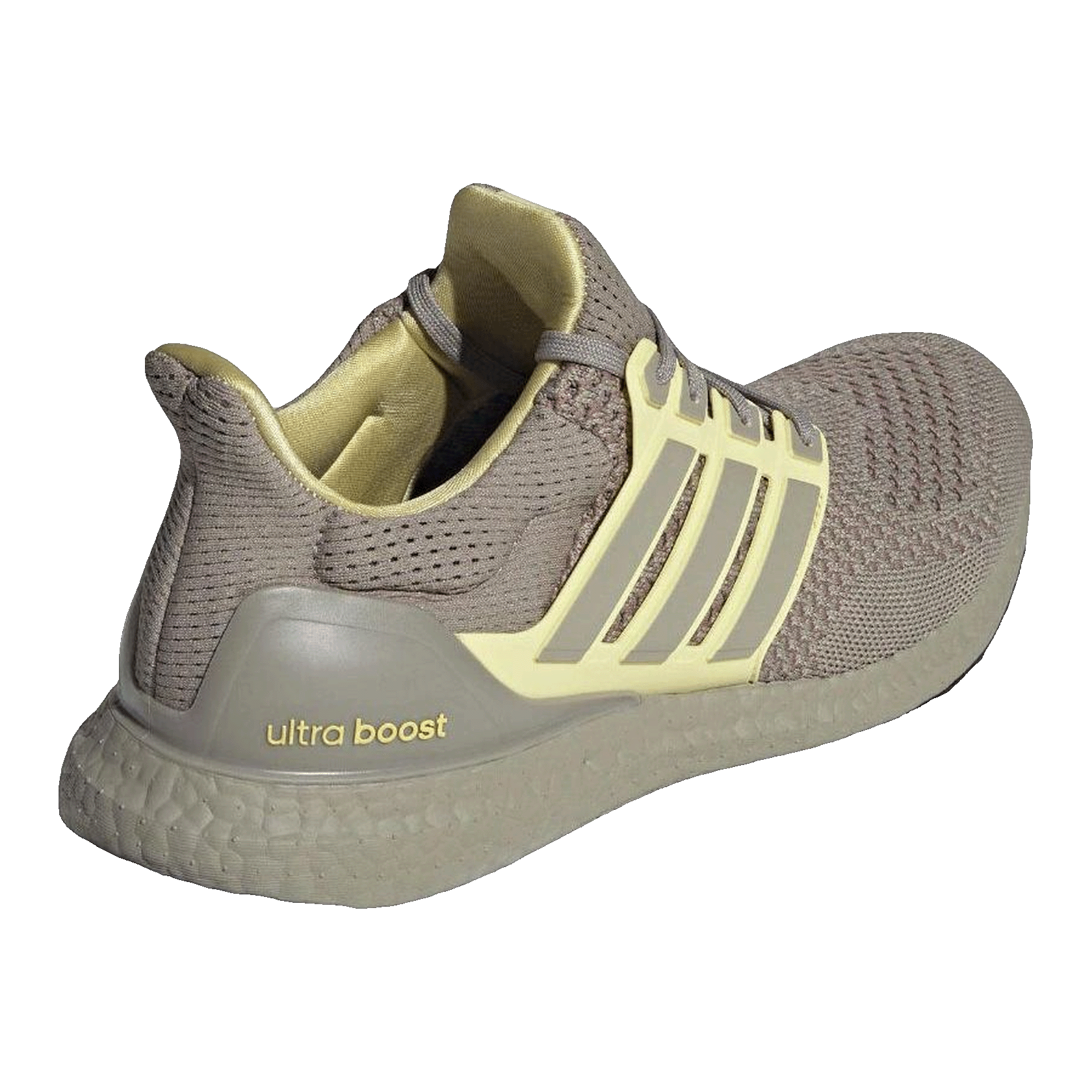 adidas Ultra Boost 1.0 Putty Beige Powder Yellow Core Black Back JR3370