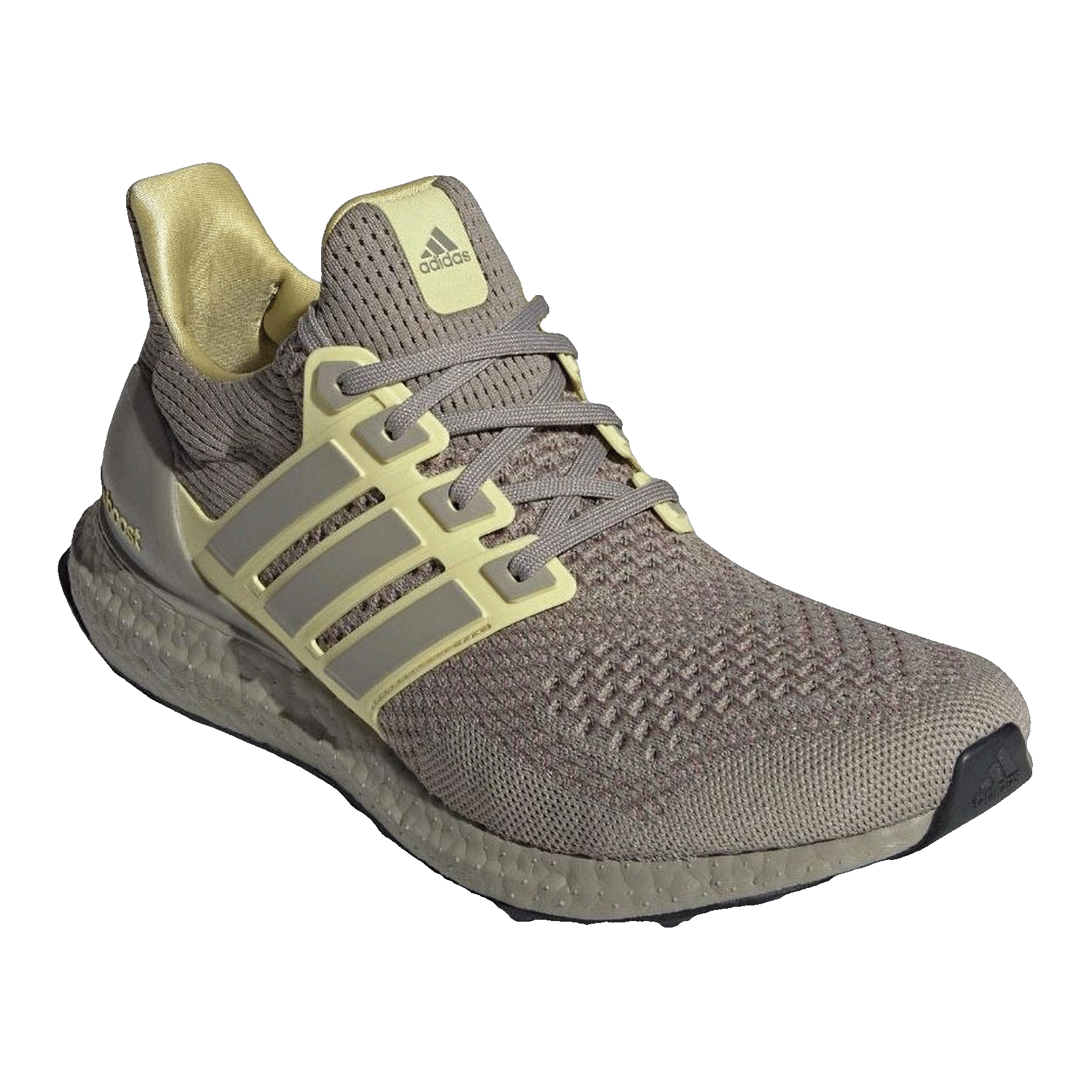adidas Ultra Boost 1.0 Putty Beige Powder Yellow Core Black Side JR3370