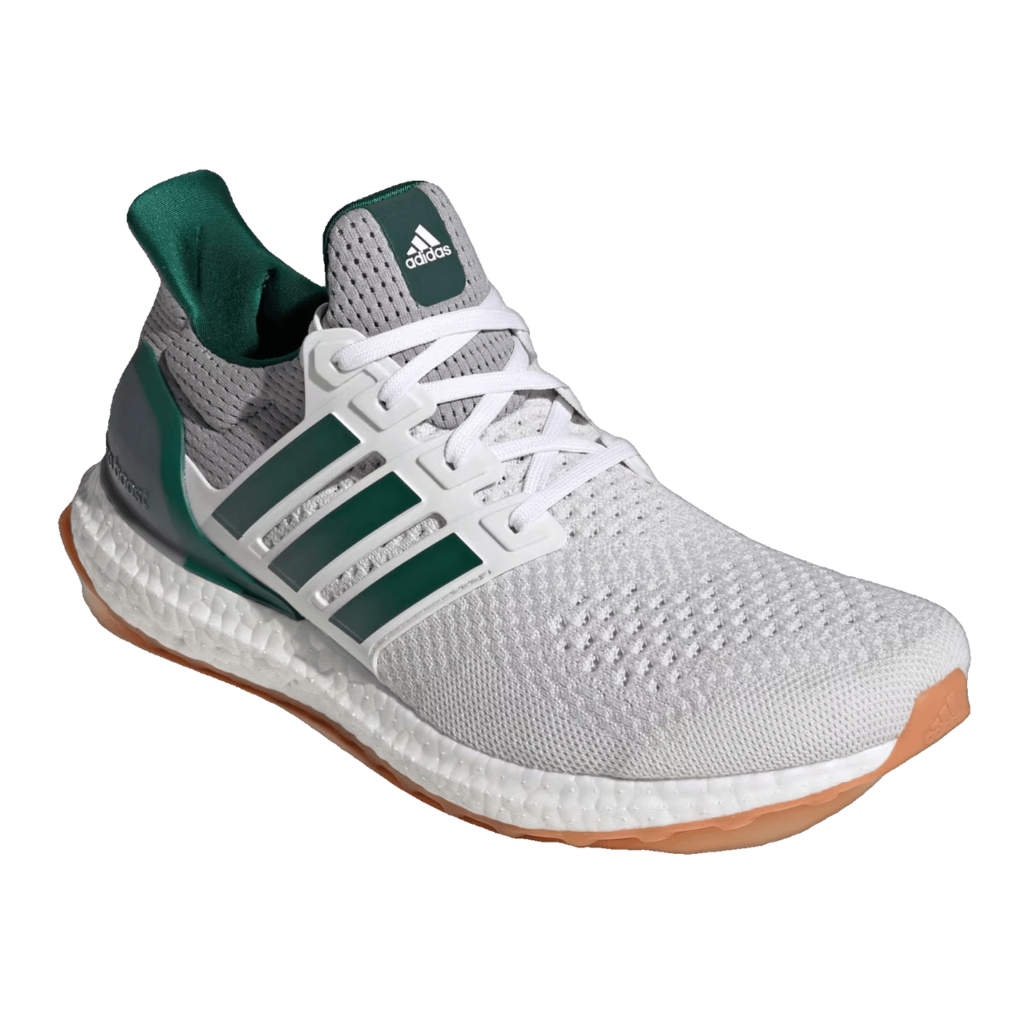adidas Ultra Boost 1.0 White Collegiate Green Halo Silver Side KI8486
