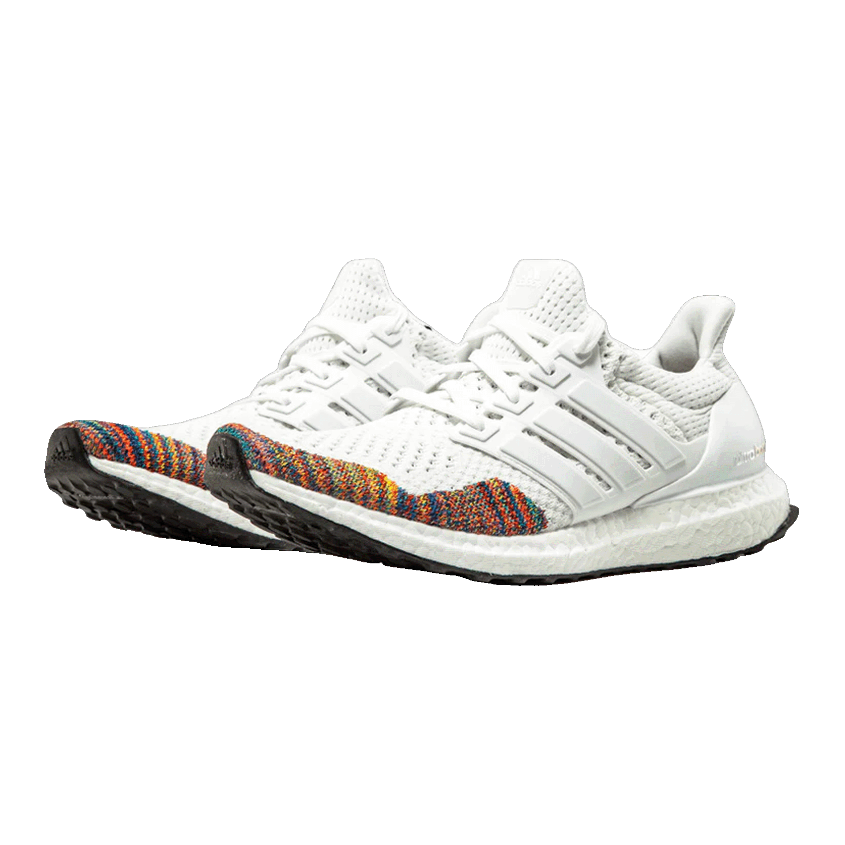 adidas Ultra Boost 1.0 White Rainbow Side AQ5558