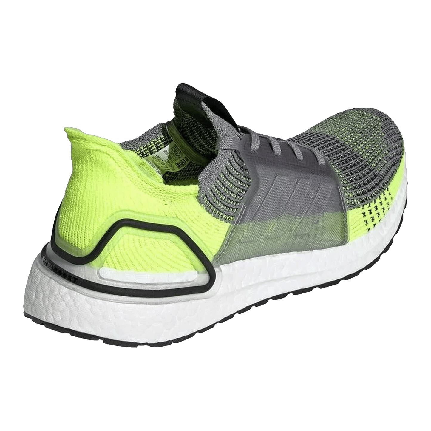 adidas Ultra Boost 19 Grey Yellow Back EF1343