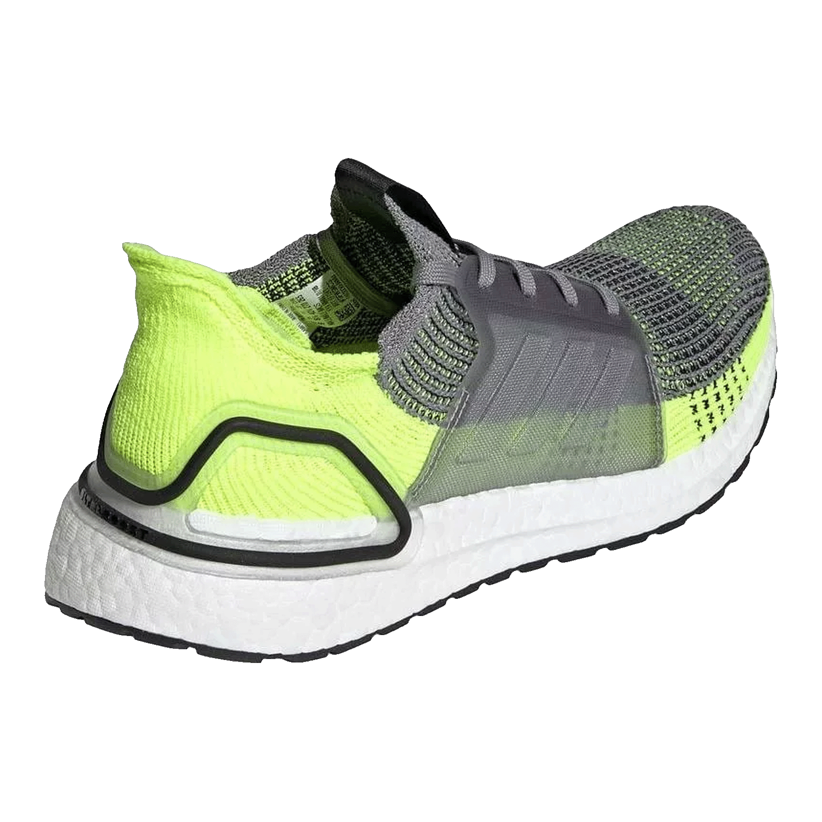 adidas Ultra Boost 19 Grey Yellow Back EF1343