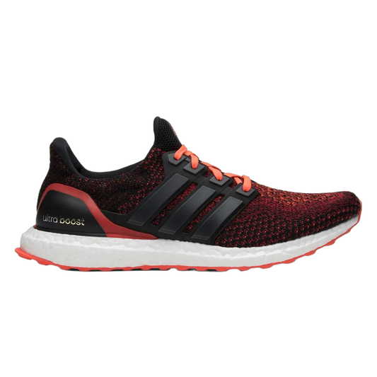adidas Ultra Boost 2.0 Core Black Solar Red AQ5930