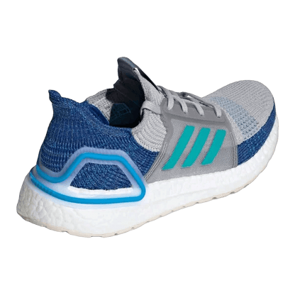 adidas Ultra Boost 2019 Grey Two Shock Cyan Back F35240