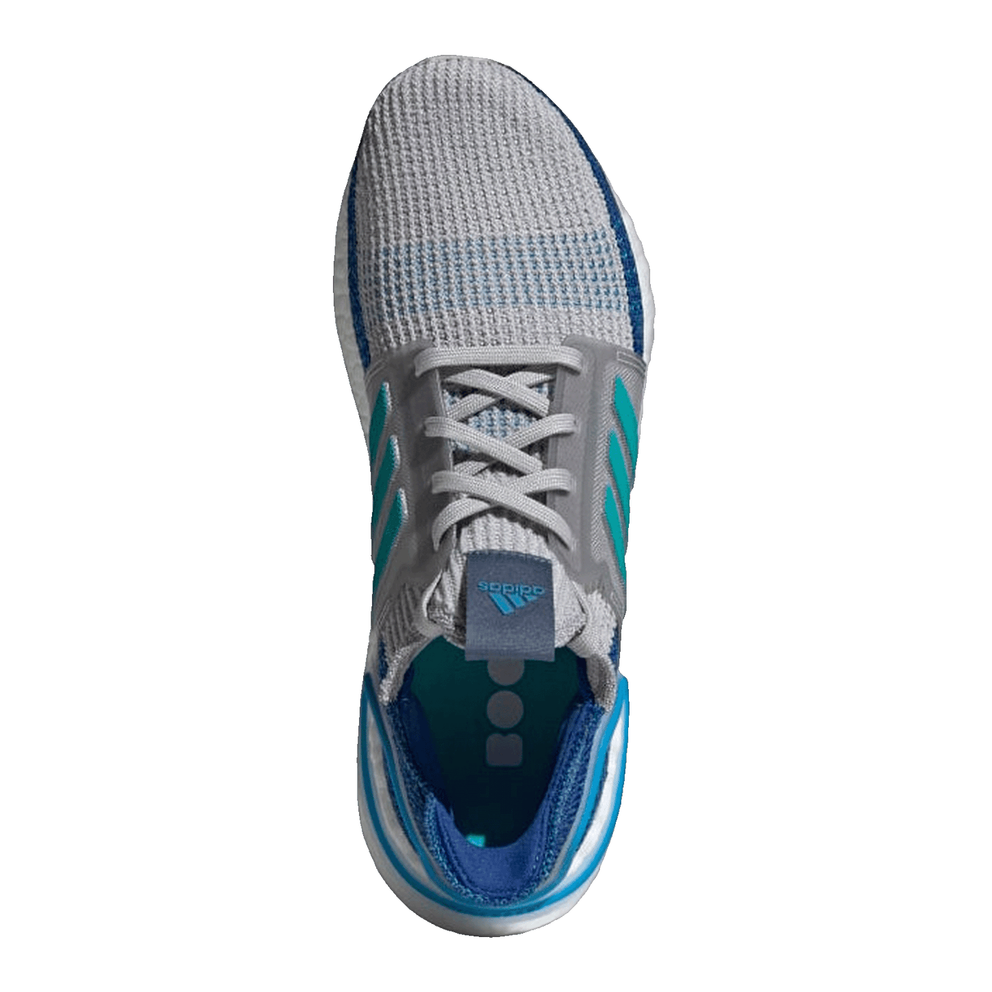 adidas Ultra Boost 2019 Grey Two Shock Cyan Oben
