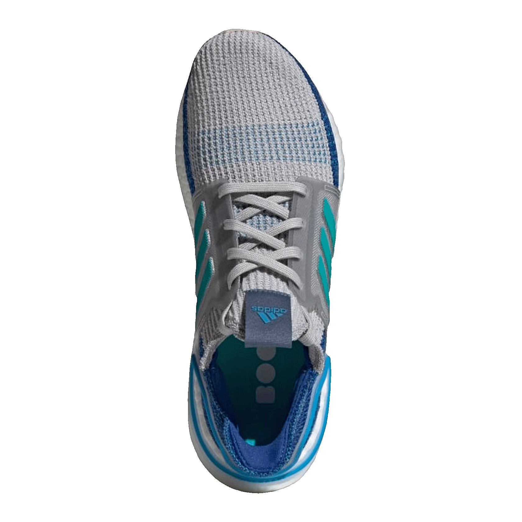 adidas Ultra Boost 2019 Grey Two Shock Cyan Oben