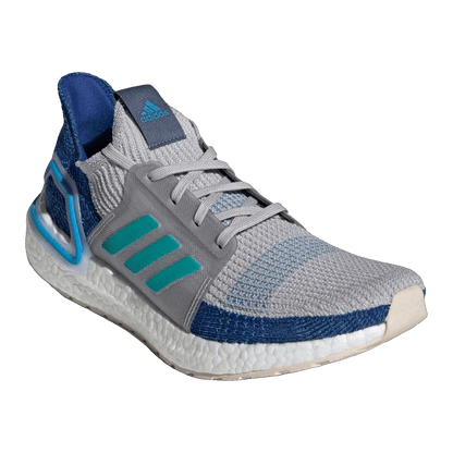 adidas Ultra Boost 2019 Grey Two Shock Cyan Side F35240