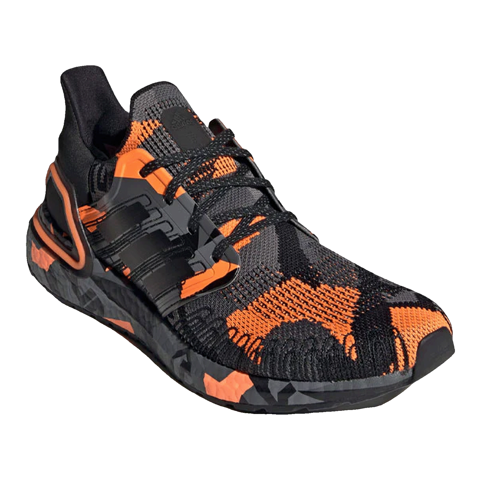 adidas Ultra Boost 20 Geometric Pack Black Signal Orange Side FV8330