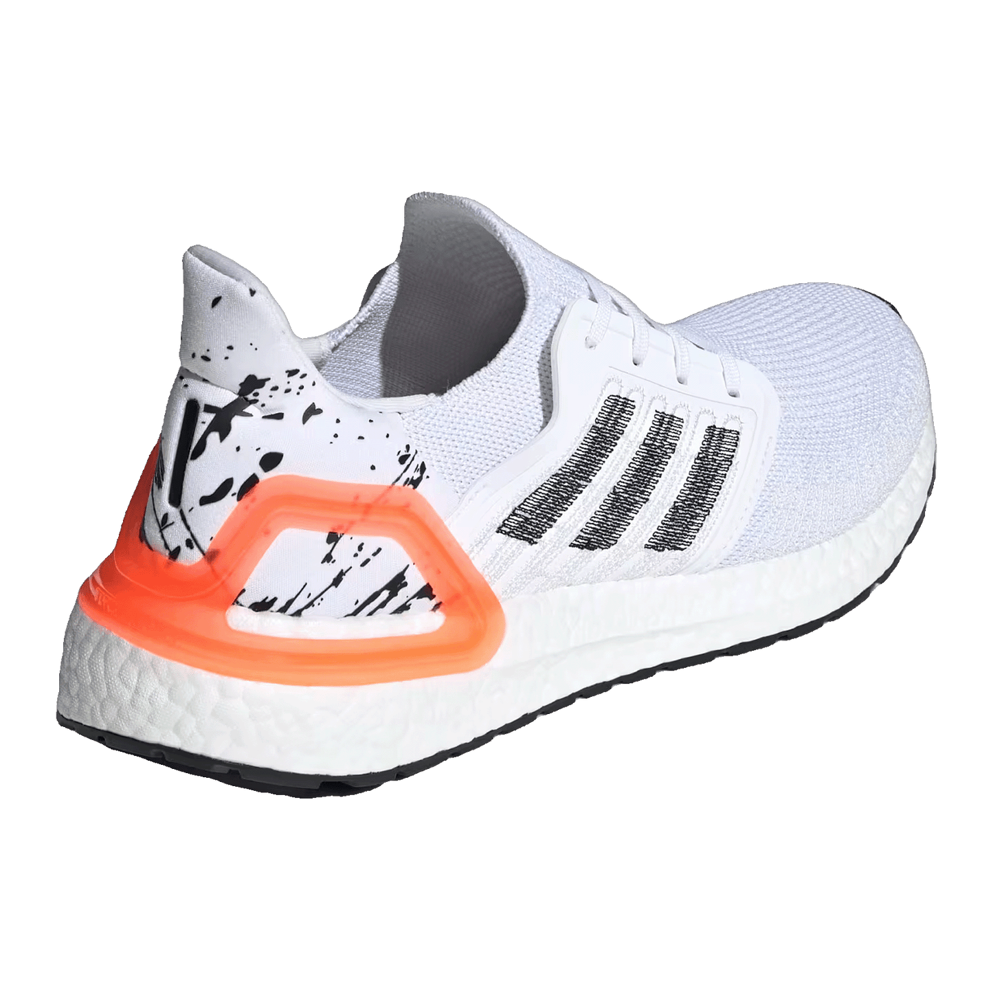 adidas Ultra Boost 20 White Orange Heel Pattern Back EG0699