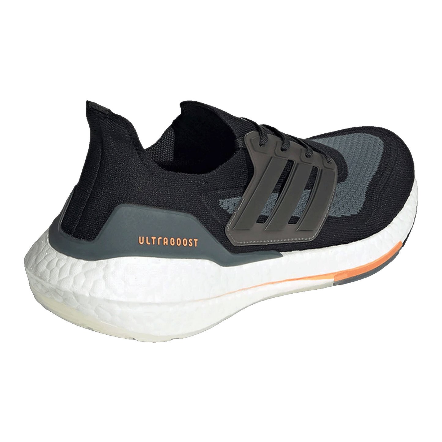Adidas Ultra Boost 21 Black Blue Oxide Screaming Orange Back FY0389