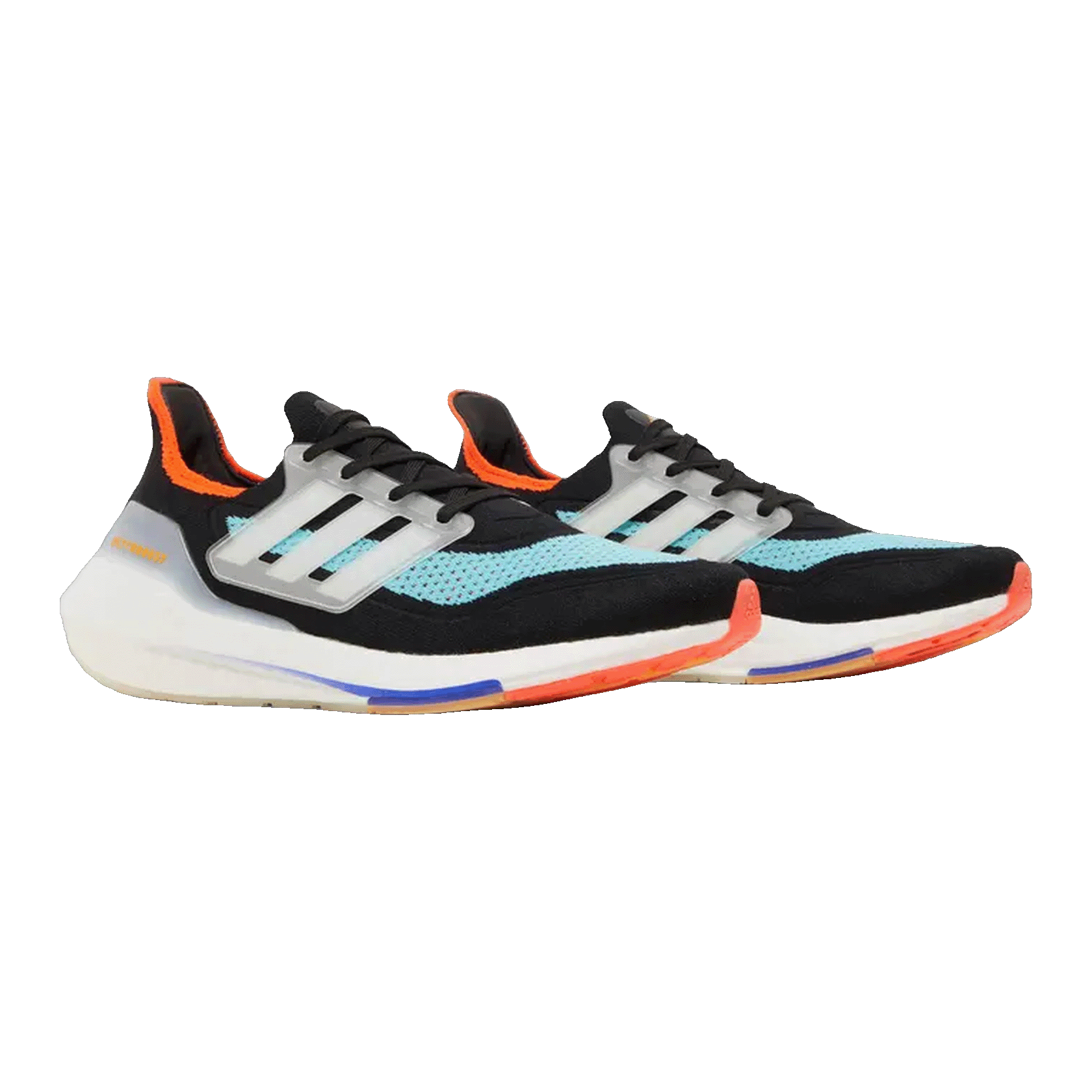 adidas Ultra Boost 21 Black Pulse Aqua Side S23867