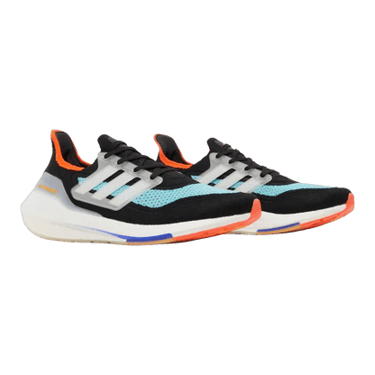 adidas Ultra Boost 21 Black Pulse Aqua Side S23867