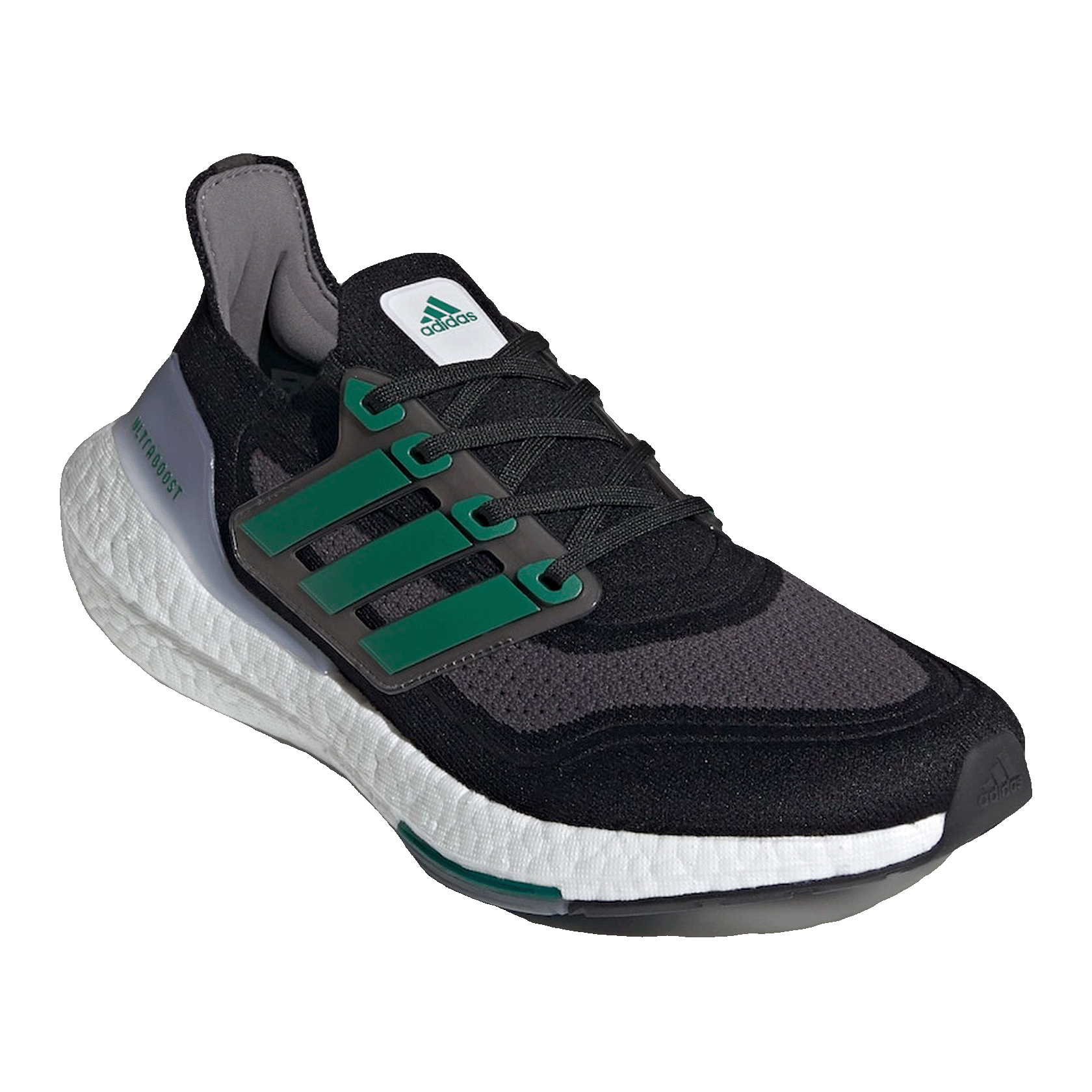 adidas Ultra Boost 21 Black Sub Green Side FZ1923